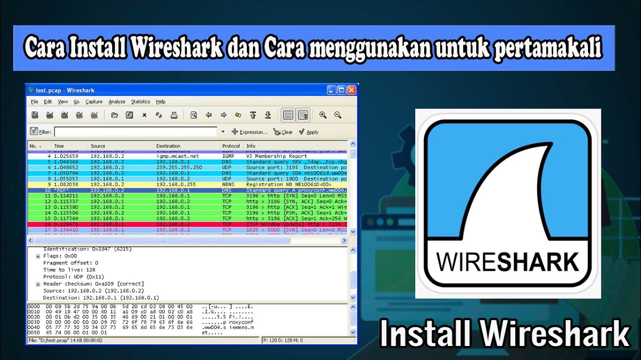 Install Wireshark dan Cara menggunakan wireshark pertama kali