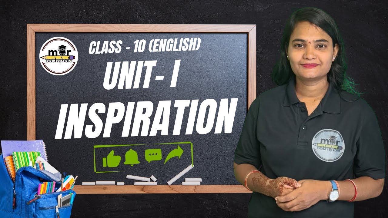 Class 10 English | Unit 1 – Inspiration (Reading A, B & C) | CG Board | Mor Pathshala By Seema Ma'am