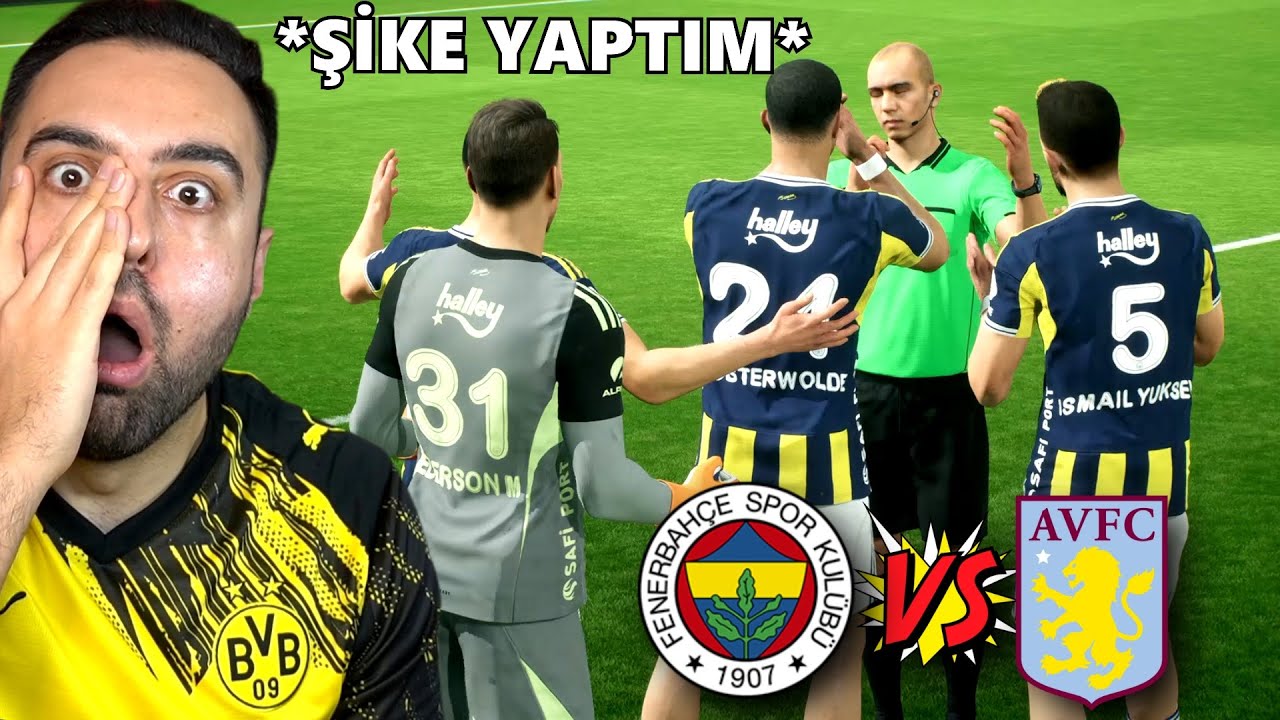 +5 GOL ! HAKEM ŞİKE YAPTI ! OLAYLI FENERBAHÇE - ASTON VİLLA MAÇI ! AVRUPA LİGİ !