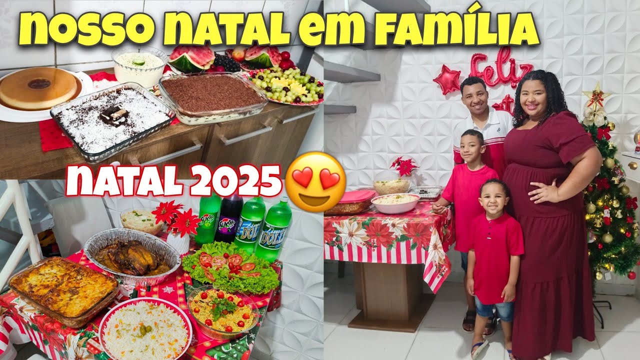 NOSSO NATAL 2025🎄 PREPARAMOS A CEIA😍 COMIDAS E SOBREMESA PERFEITAS ✨