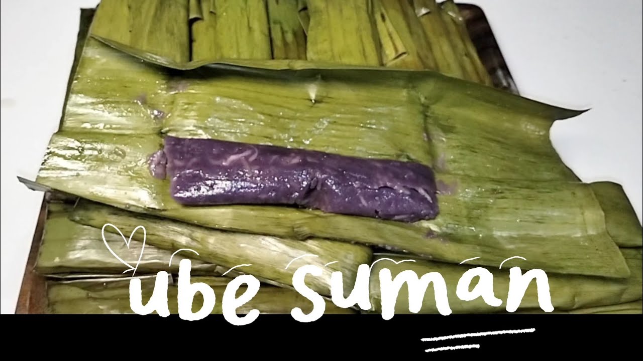 Ube suman, ube recipe, suman recipe