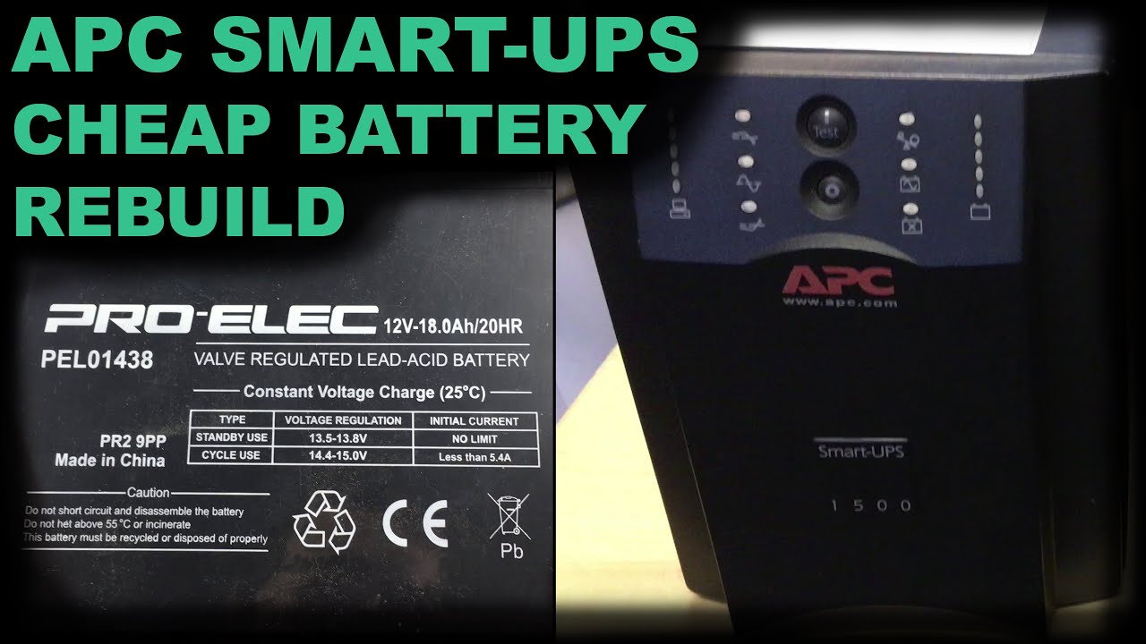 Дешевый ремонт аккумуляторной батареи ИБП APC, калибровка времени работы, RBC7 Smart-UPS 1500, яч...