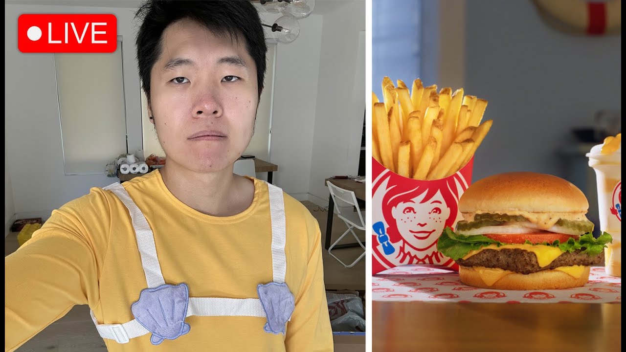 🔴LIVE  - going to Wendy's for their Spongebob Krabby Patty burger