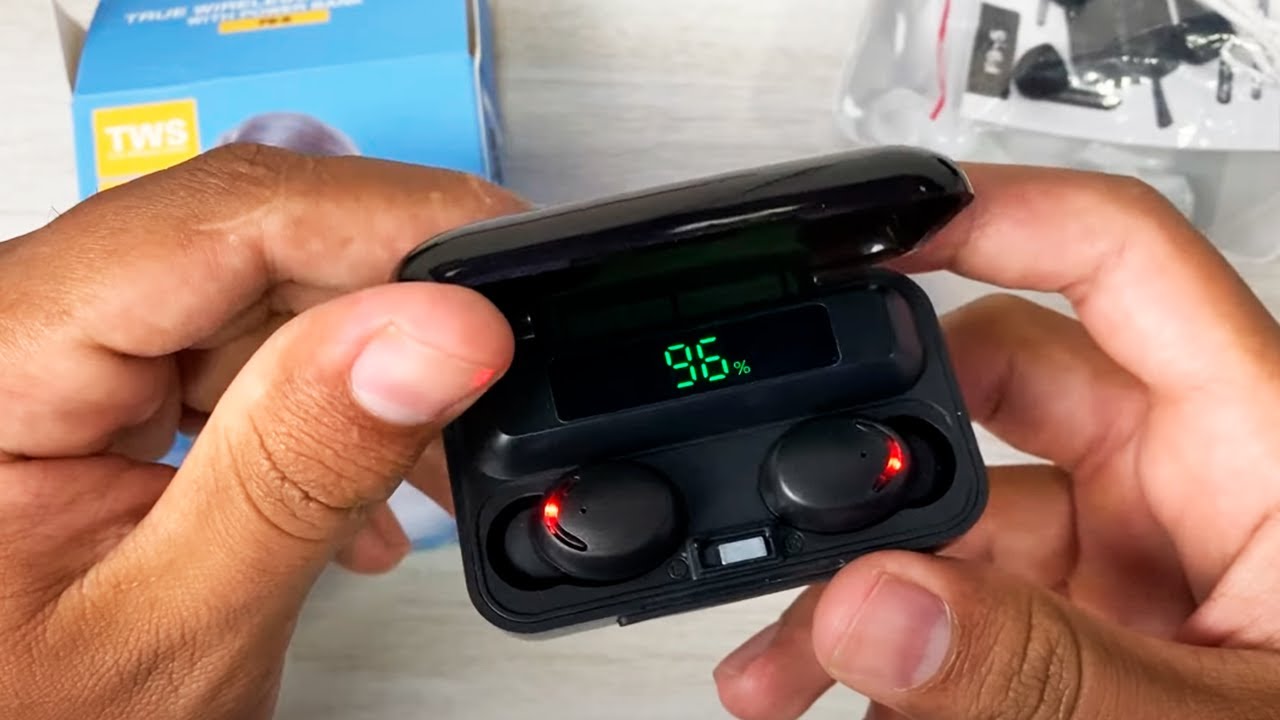 FONE BLUETOOTH TWS F9-5 | CASE com LED indicativo! VALE A PENA? Unboxing e Primeiras Impress&otilde;es