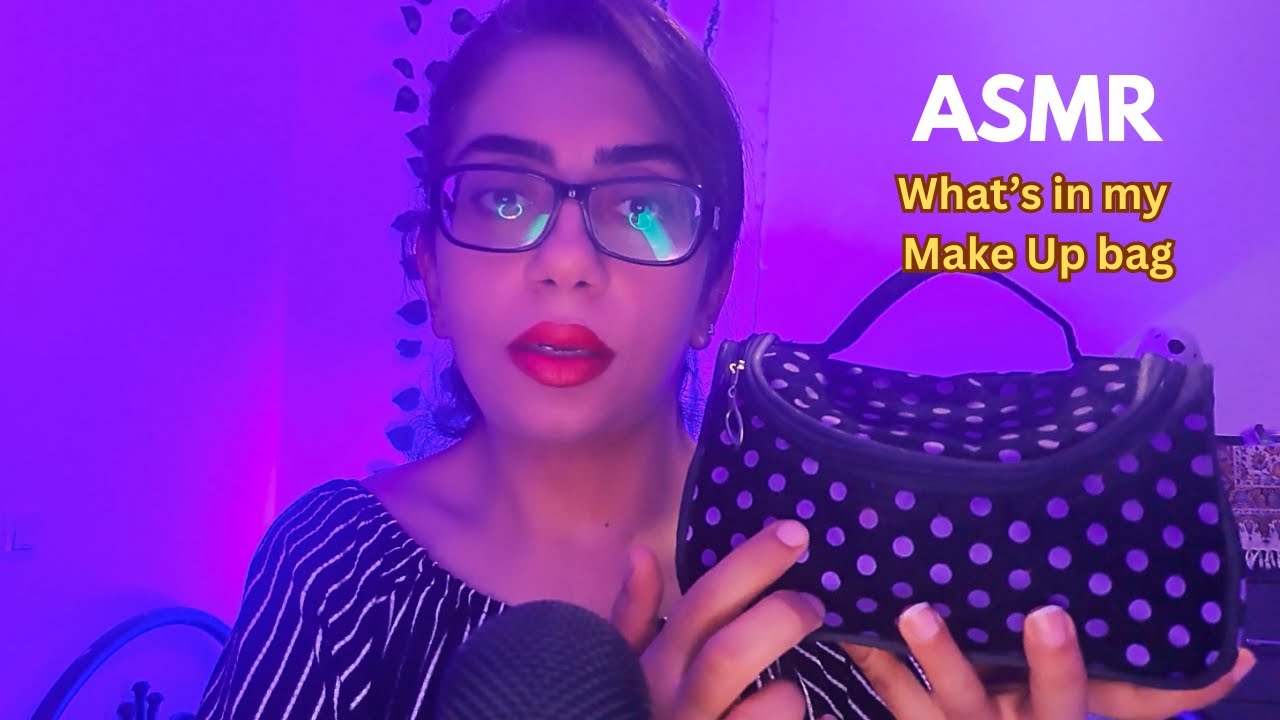 ASMR What’s In My Makeup Bag 💄✨ Super Relaxing Makeup Sounds for Sleep