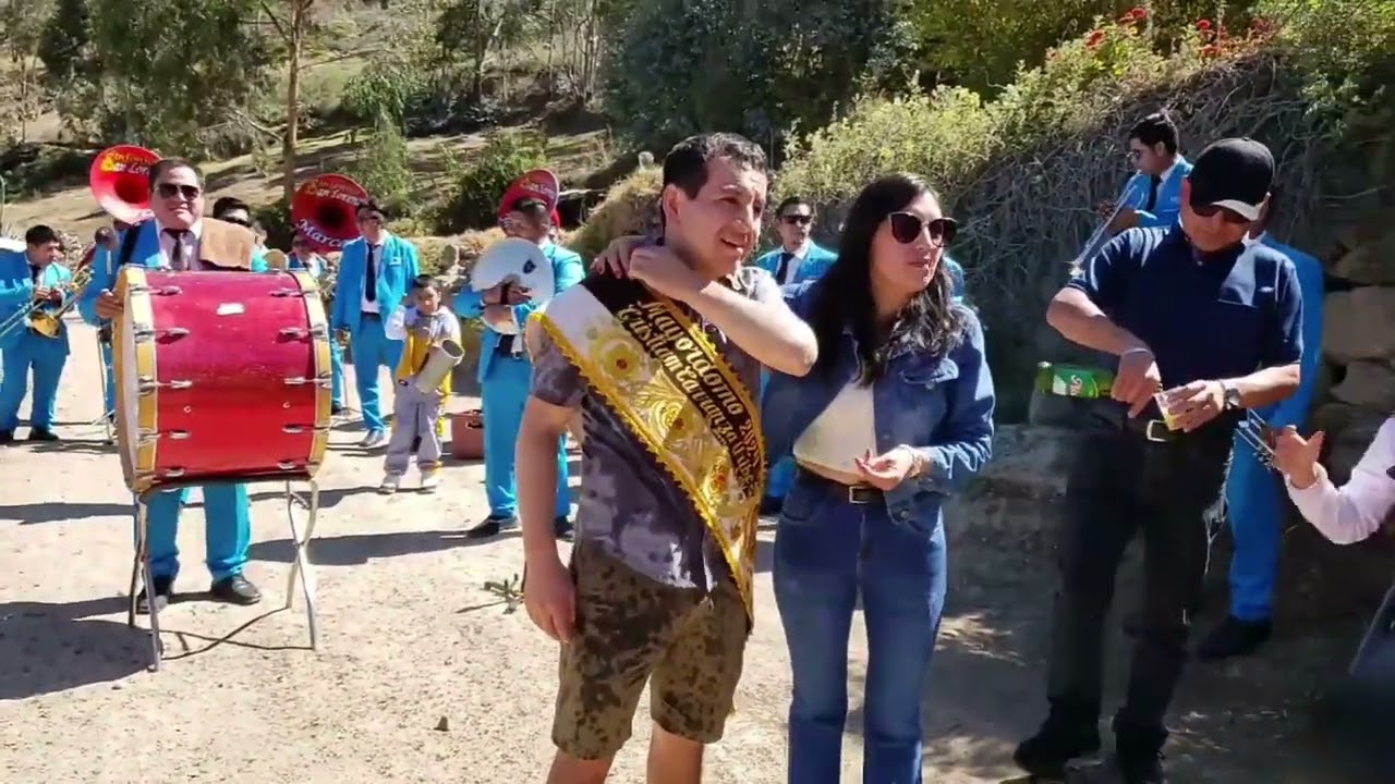 RECEPCIÓN DE LA BANDA DE MÚSICOS SAN LORENZO DE MARCA HUACLLAN AIJA ANCASH FIESTA PATRONAL 2024