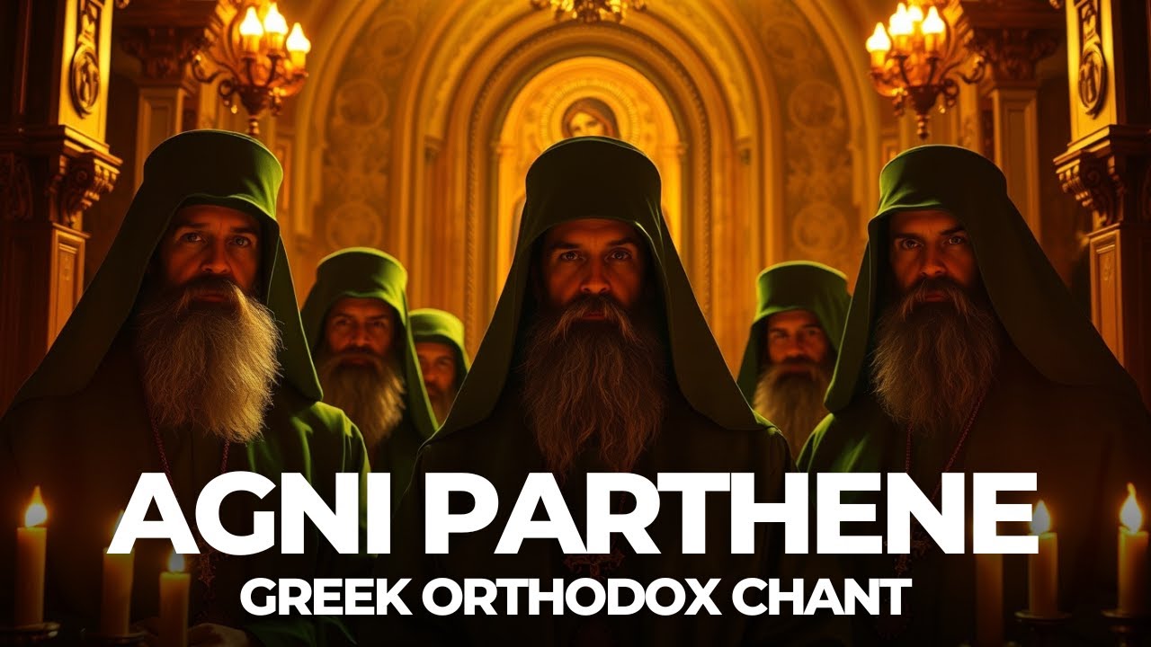 Agni Parthene - Greek Byzantine Orthodox Chant to Mother Mary (Greek & English Lyrics)
