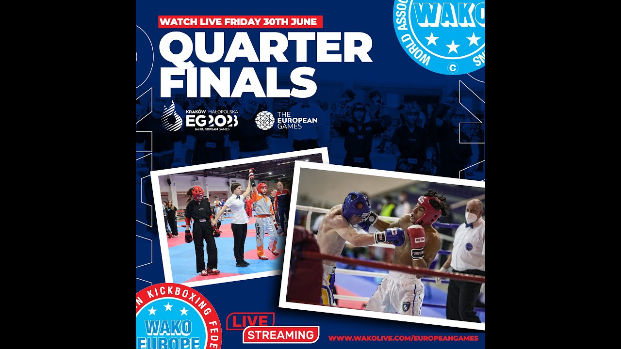 Afternoon Session European Games Tatami Quarter Finals 2023