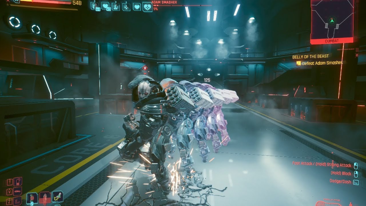 Cyberpunk 2077 Gorilla Arms Vs Adam Smasher on 2.1