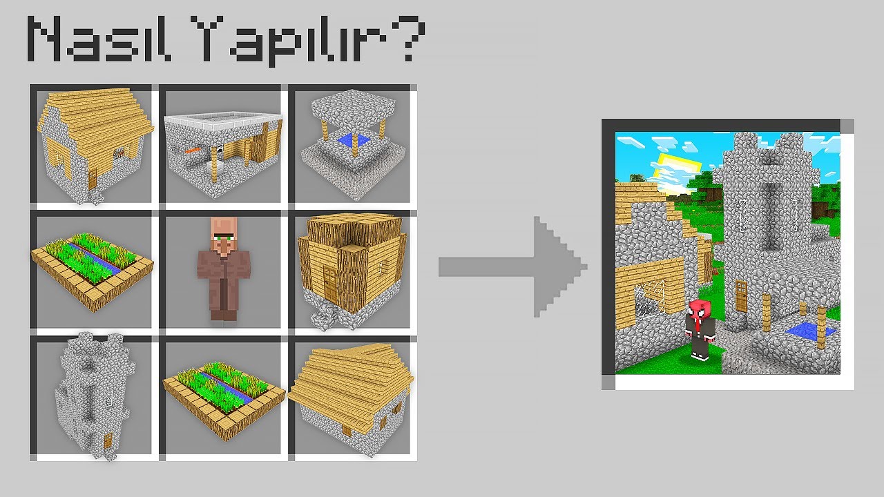 FERİTED VS YENİ KÖY 🏡 - Minecraft