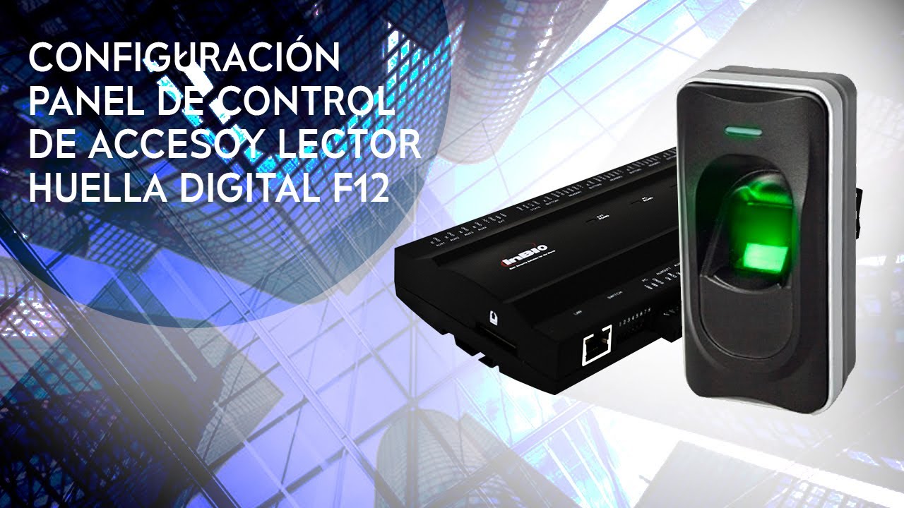 Configuración ZKTeco fr1200 y panel de control de acceso inbio 260 o 460