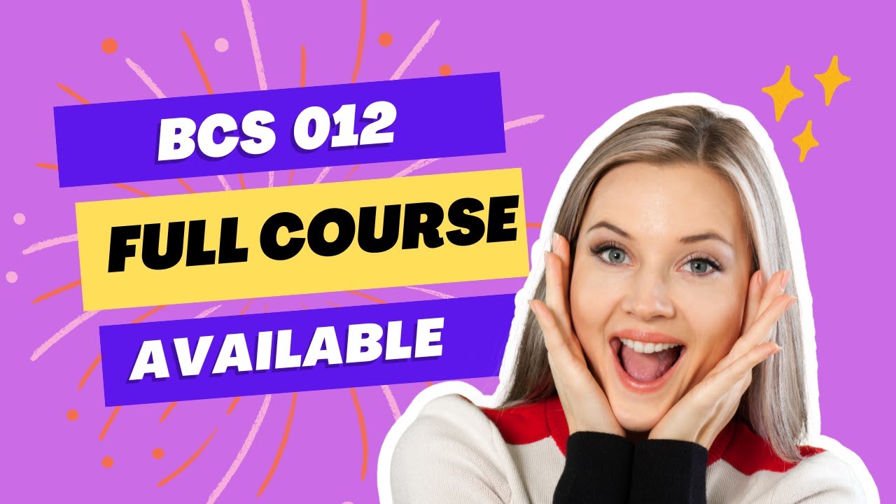 BCS 012 MATHEMATICS FULL COURSE  (2025 UPDATED) #ignou #ignoubca #bcs012