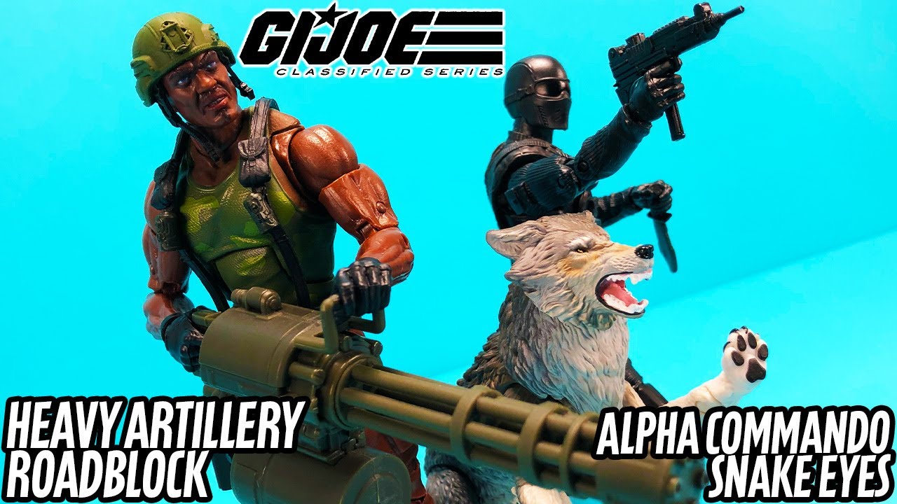 GI Joe Classified Series Heavy Artillery Roadblock & Alpha Commando Snake Eyes Review!
