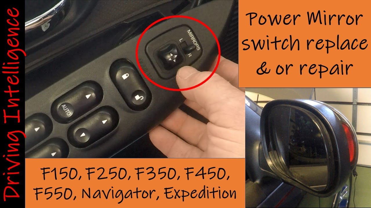 How To Fix F150 Power Mirrors Not Working, Repair or Replace Switch: F250, F350, F450, Expedition