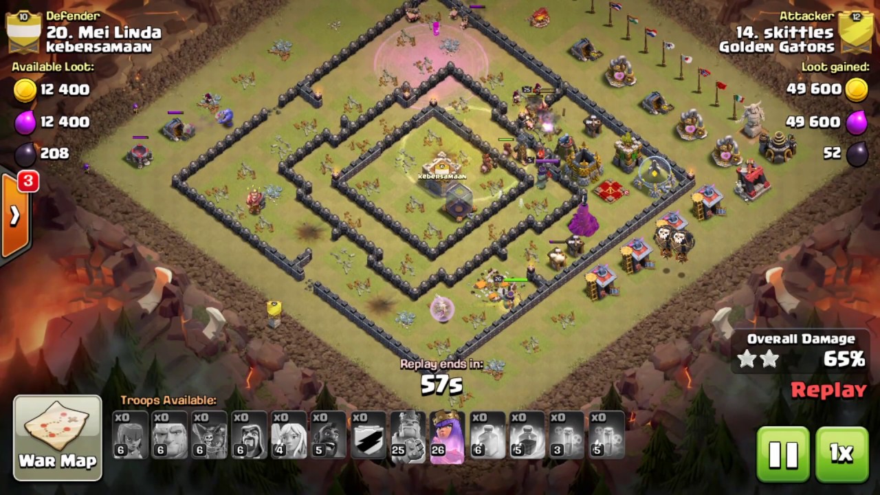 Clash of Clans TH9 HGHB 3 STAR ATTACK
