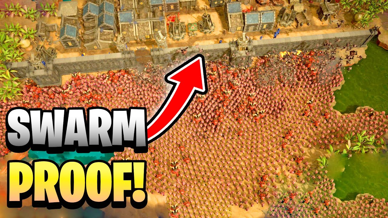 I Built a FORTRESS Base To Defend Against The SWARM!