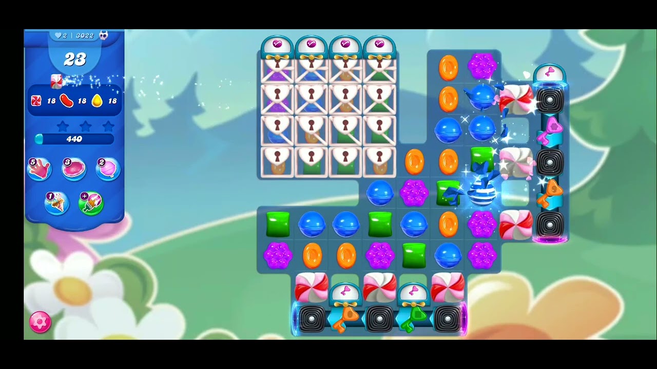 Candy Crush Level 3022 incomplete
