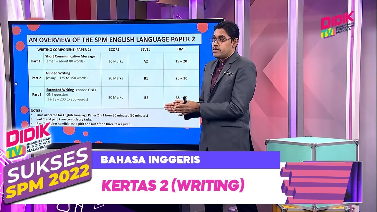 Sukses (2022) | Bahasa Inggeris: Kertas 2 (Writing)