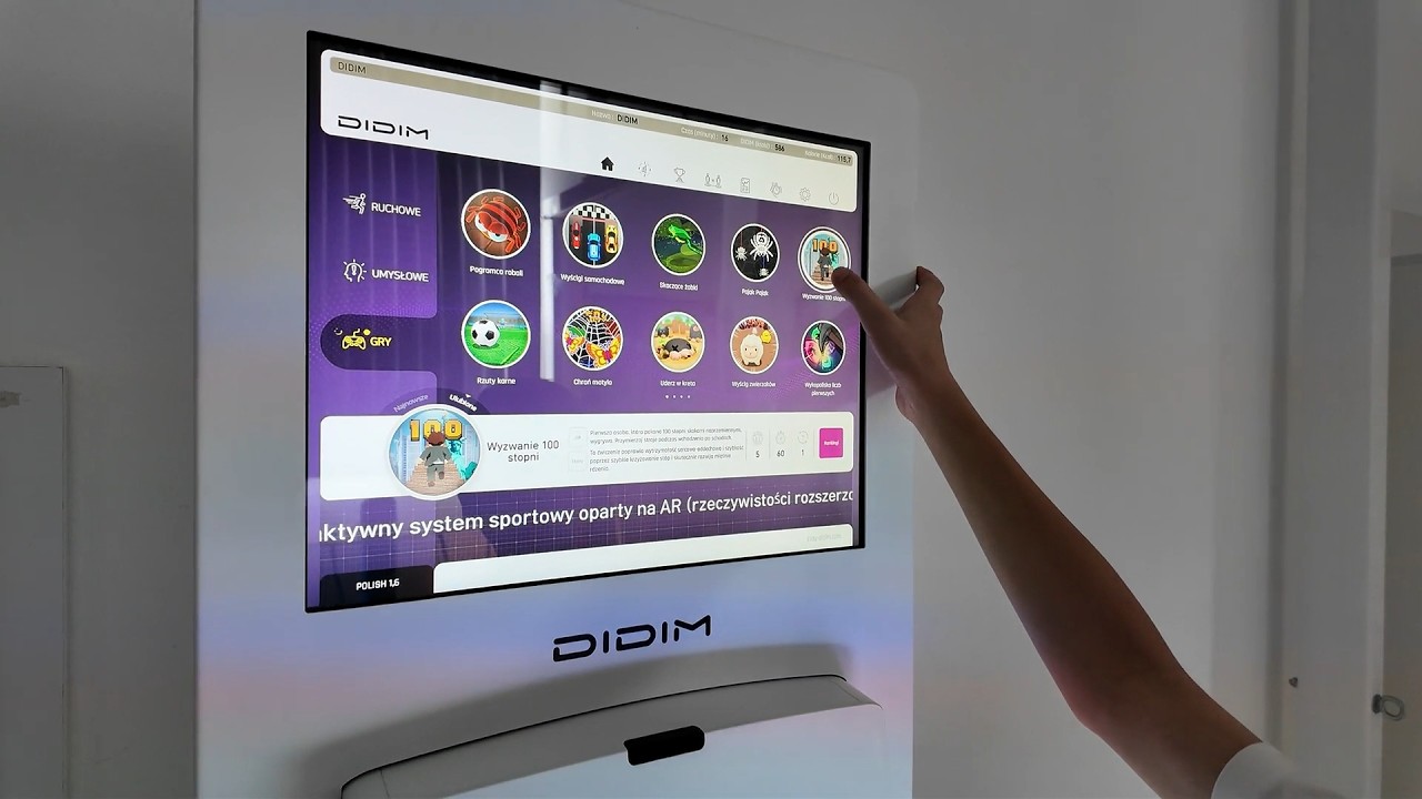 DIDIM Smart Playground - cyfrowy trener ruchu oparty na technologii projektorowej