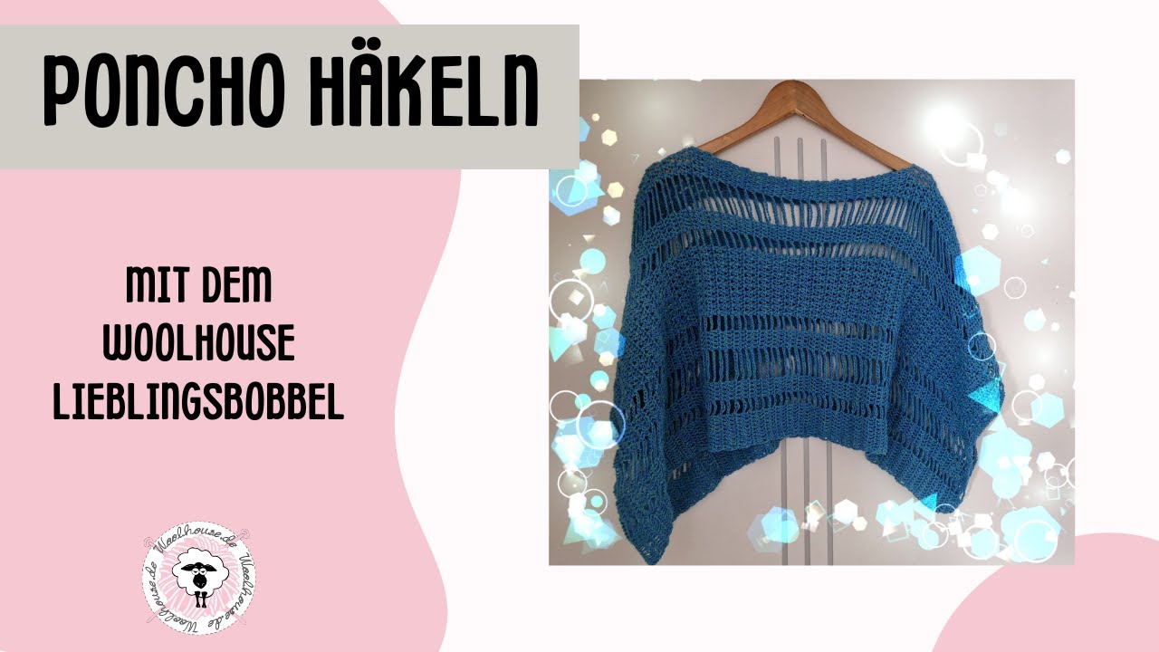 Poncho häkeln / Slip-Over / Häkeln mit Andrea / Schnell und Einfach