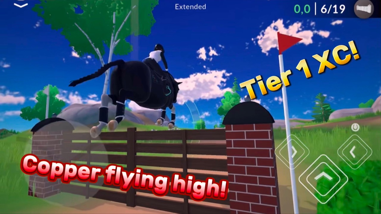 Advancing to tier 1 in Cross Country ETG - Huuge jumps! (Doing my best here😅) - Equestrian The Game