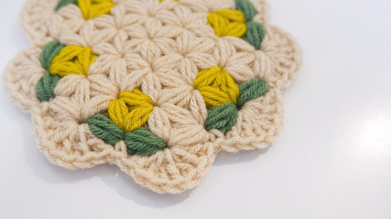 🌼 Crochet Coaster - Tutorial