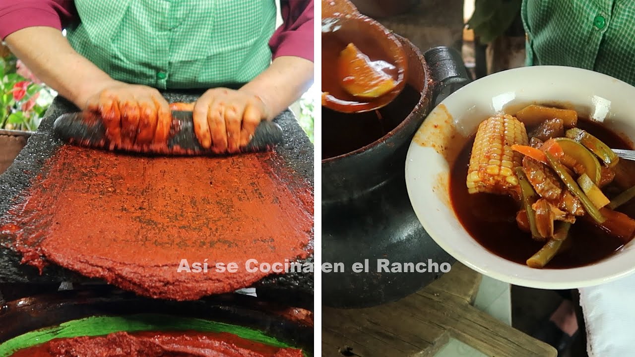 Mole de Olla bien Bueno Así se Cocina en el Rancho