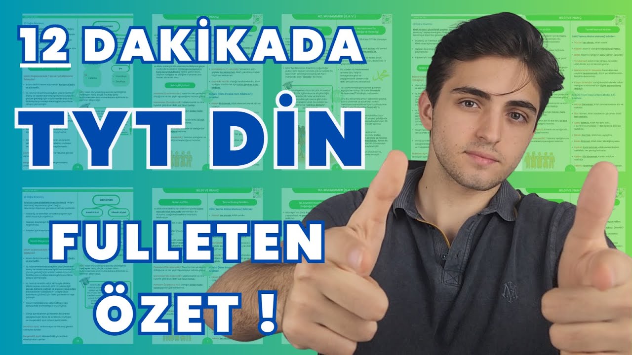 TYT DİN KAVRAMLARLA SON TEKRAR ! | İzlemeden Sınava Girme ! | #tyt #yks