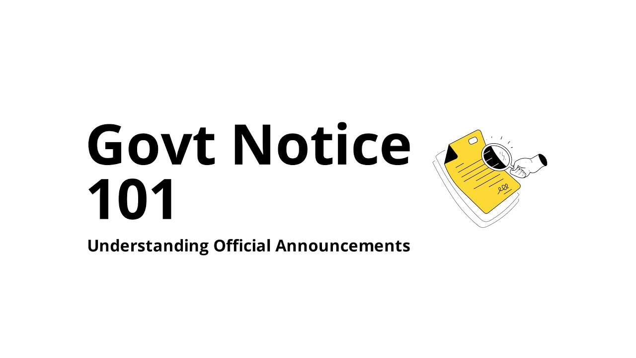 What Is an Official Government Notice?