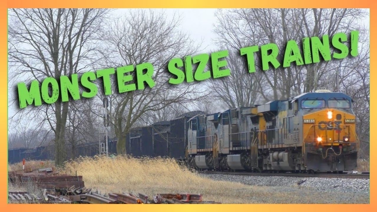 Monster size trains leave Willard yard as a loaded Coke train heads towards the yard...