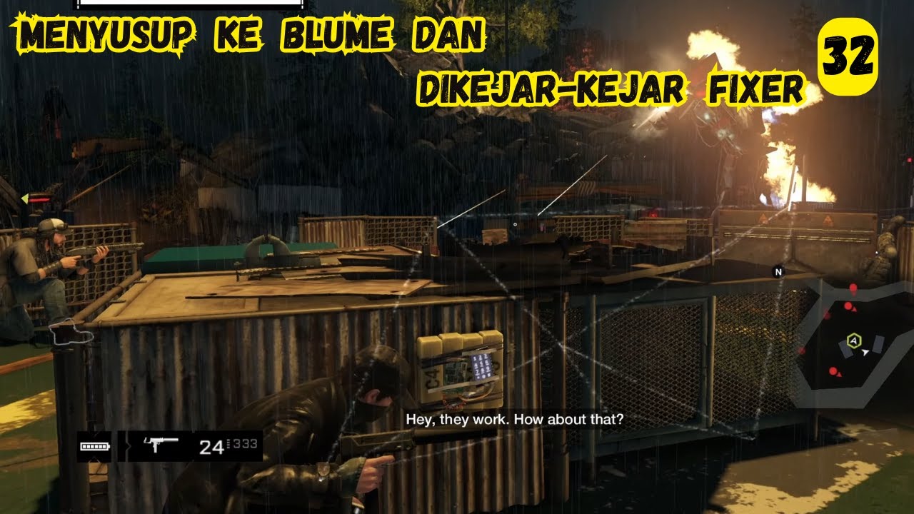 Aiden Pierce Menyusup Ke Blume dan Ternyata Damien Brenks Ada di Dalam - Watch Dogs - Part 32