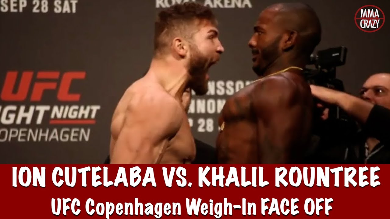 UFC Fight Night Copenhagen: Ion Cutelaba vs. Khalil Rountree weigh in face off