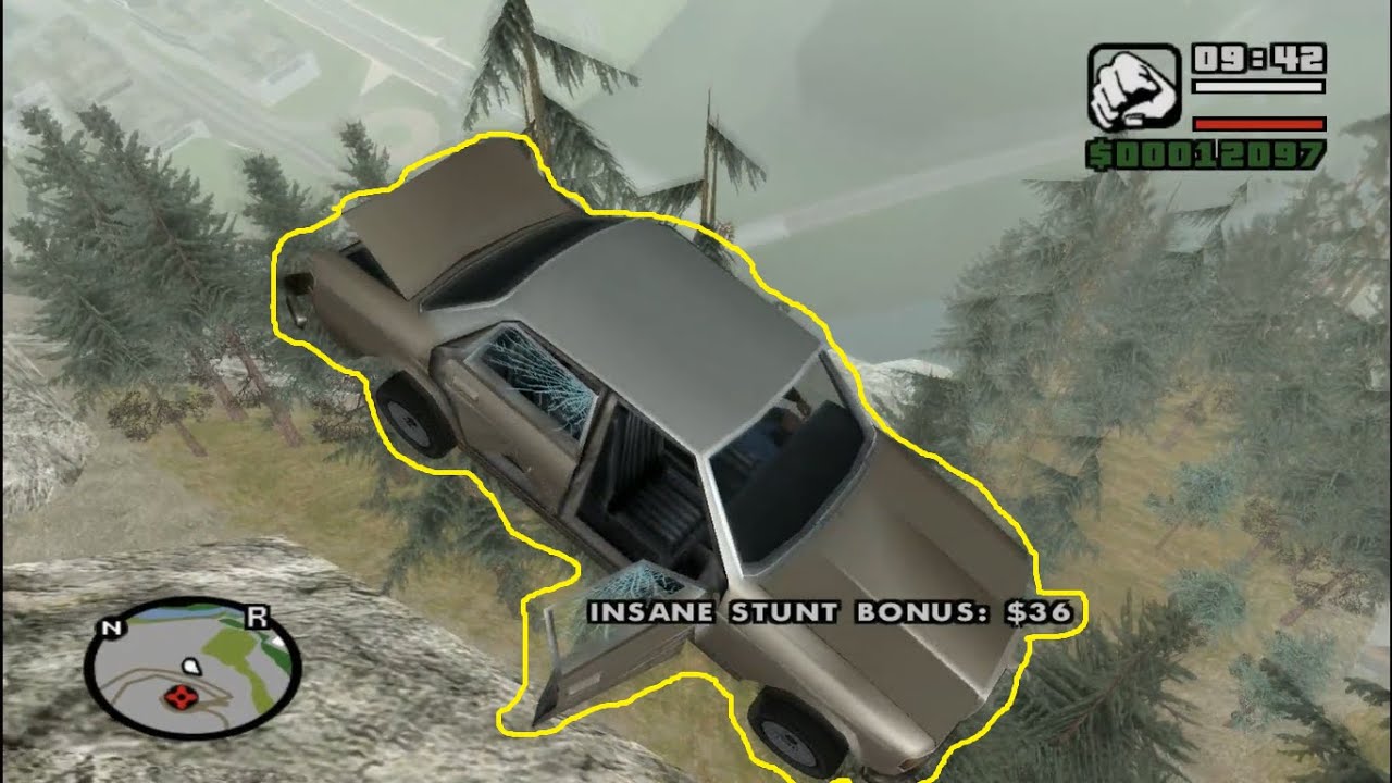 GTA SA - Car Crash Compilation
