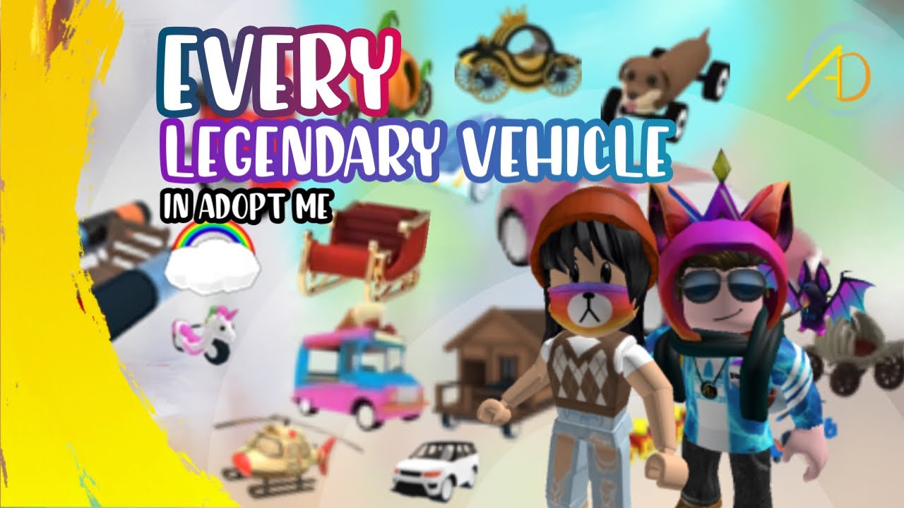 All *LEGENDARY VEHICLE* include Rocket Sled and Cloud Car!! - Roblox Adopt Me