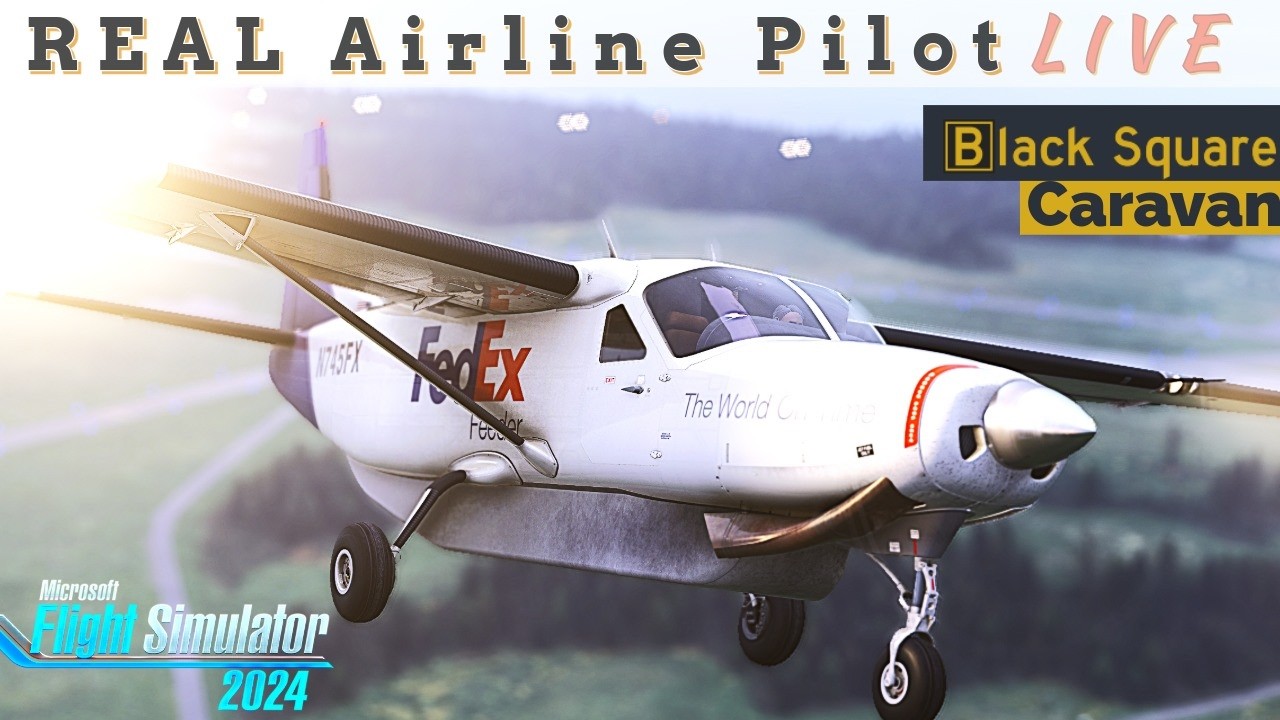 BlackSquare C208 | Low IFR  Freight Dawgin | Real Pilot LIVE | #msfs2024 #c208 #cessna #blacksquare