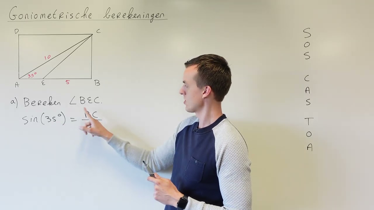 Goniometrische berekeningen (HAVO wiskunde B)
