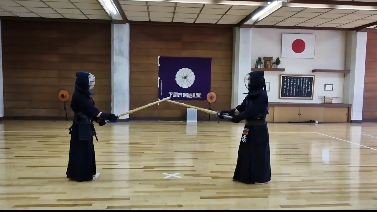 25年 6月 1日 下関武道館で 琴崎先生との稽古25년6월1일 시모노세키무도관에서 코토자키선생님과의 계고