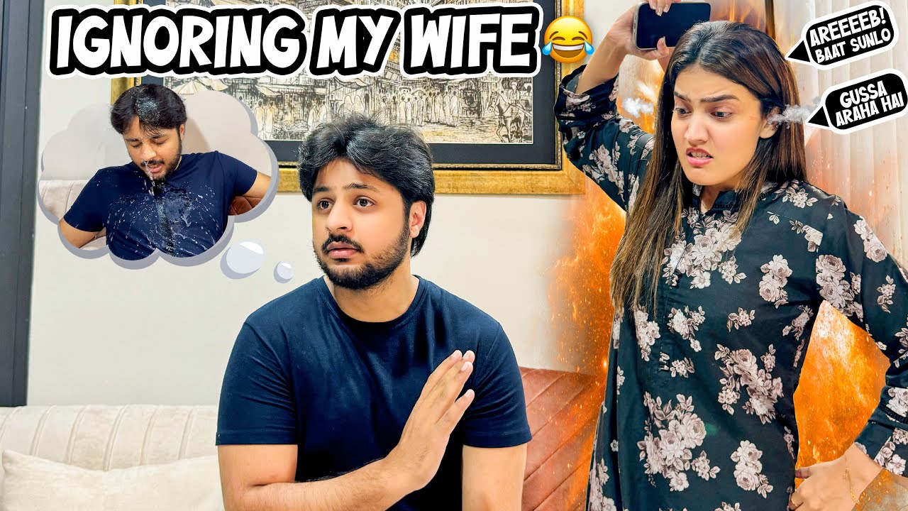 IGNORING MY WIFE FOR 24 HOURS GONE WRONG 🤯 | Play Station Ki Games Tor De 😂