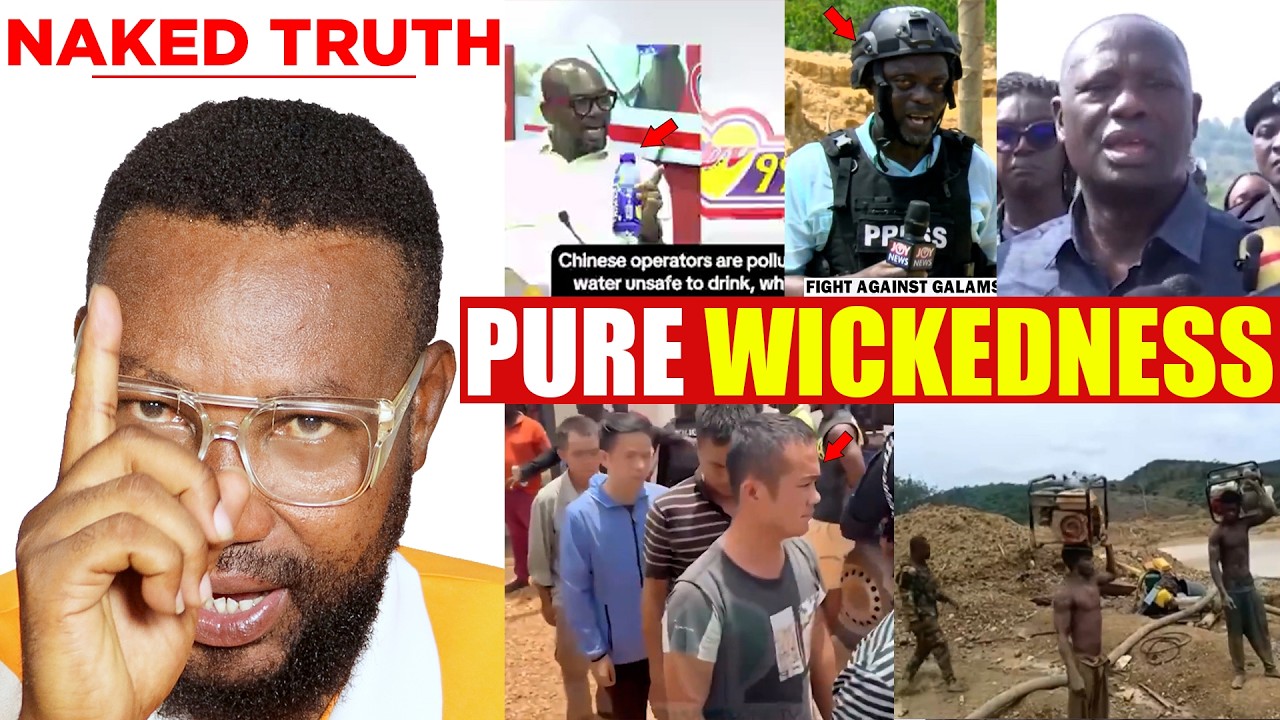 HERH!😳 Chinese nationals living in Ghana now import water to drink. NAIMOS arrest 3 Galamseyers