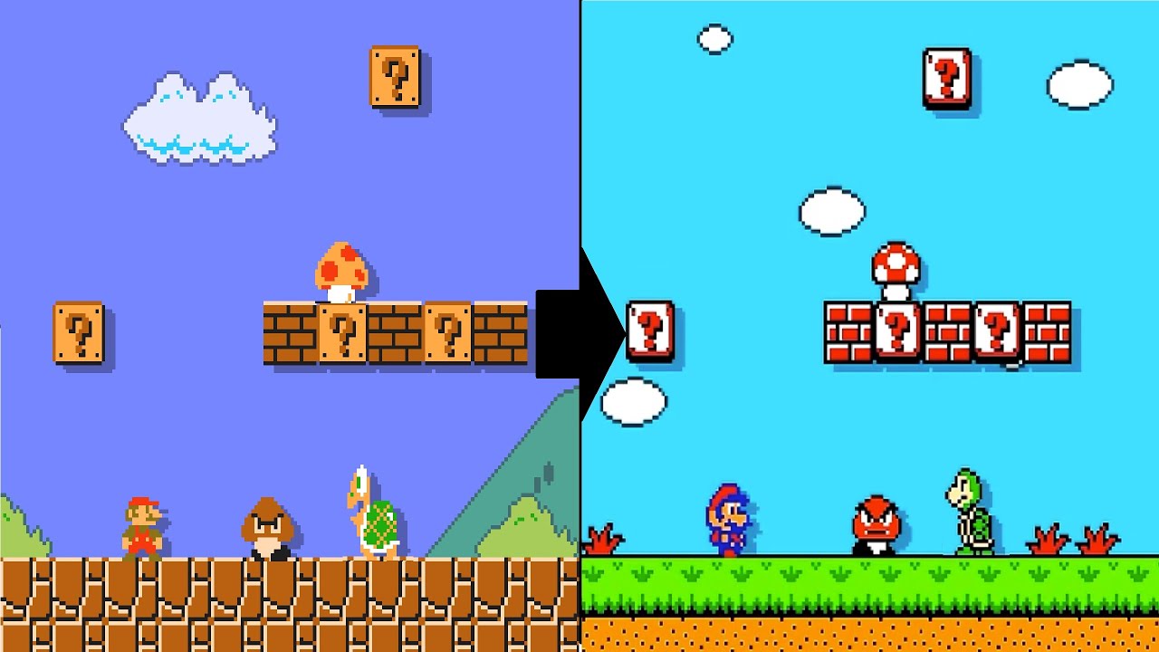 Super Mario Bros Remastered HD: Super Mario Bros 2 Style