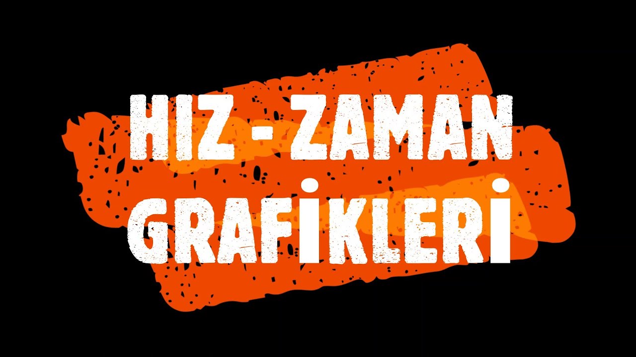 BİR BOYUTTA HAREKET / HIZ - ZAMAN GRAFİKLERİ