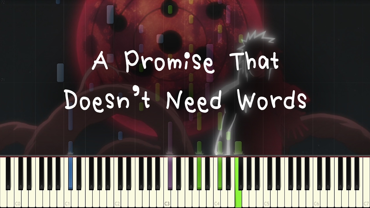 Naruto: Shippuden - A Promise That Doesn't Need Words [flute/piano]