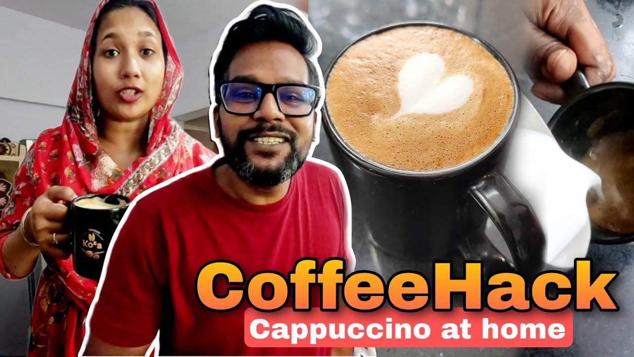 🤯 You Won't Believe This Cappuccino is Homemade! #CoffeeHack #RecipeShorts