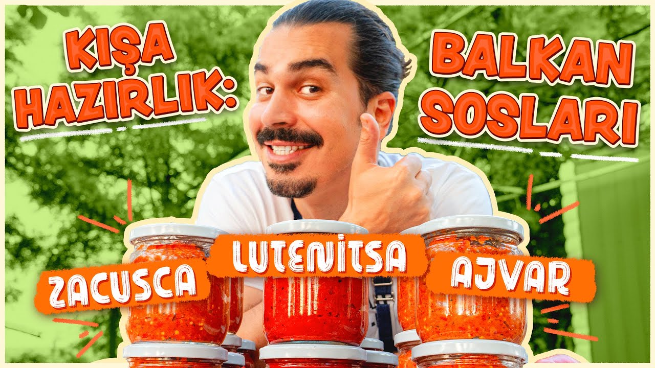 Kış Hazırlığı: Balkan Sosları 🍅🍆🌶️ Ajvar - Lütenitsa - Zakuska Tarifi