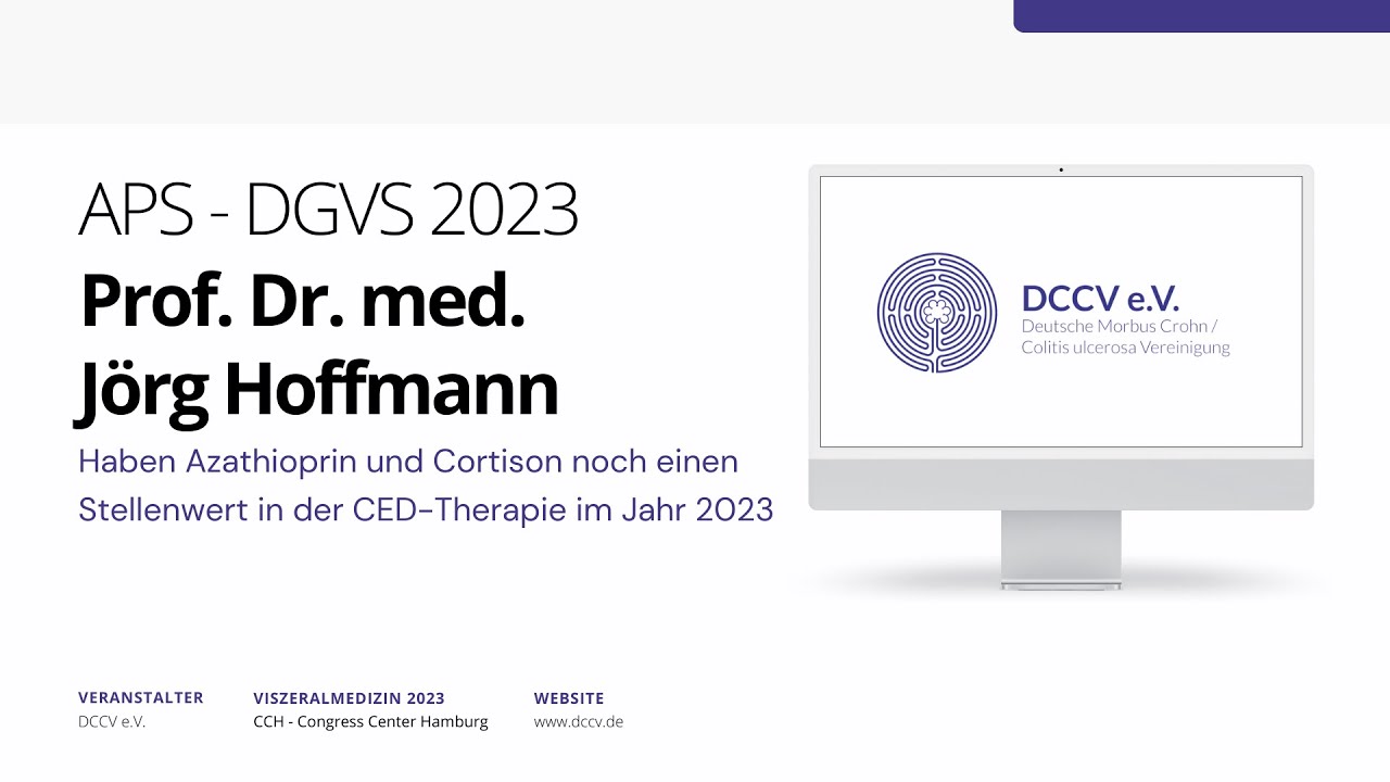 Aktueller Stellenwert von Azathioprin & Cortison  in der CED-Therapie |  Prof. Jörg Hoffmann | #ced