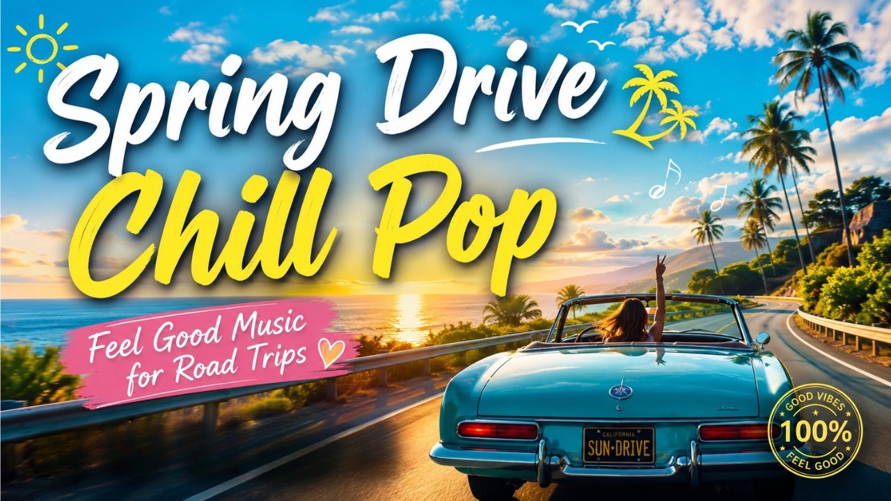 Spring Drive Chill Pop ☀️ Feel Good Music for Road Trips | Relaxing Summer Vibes