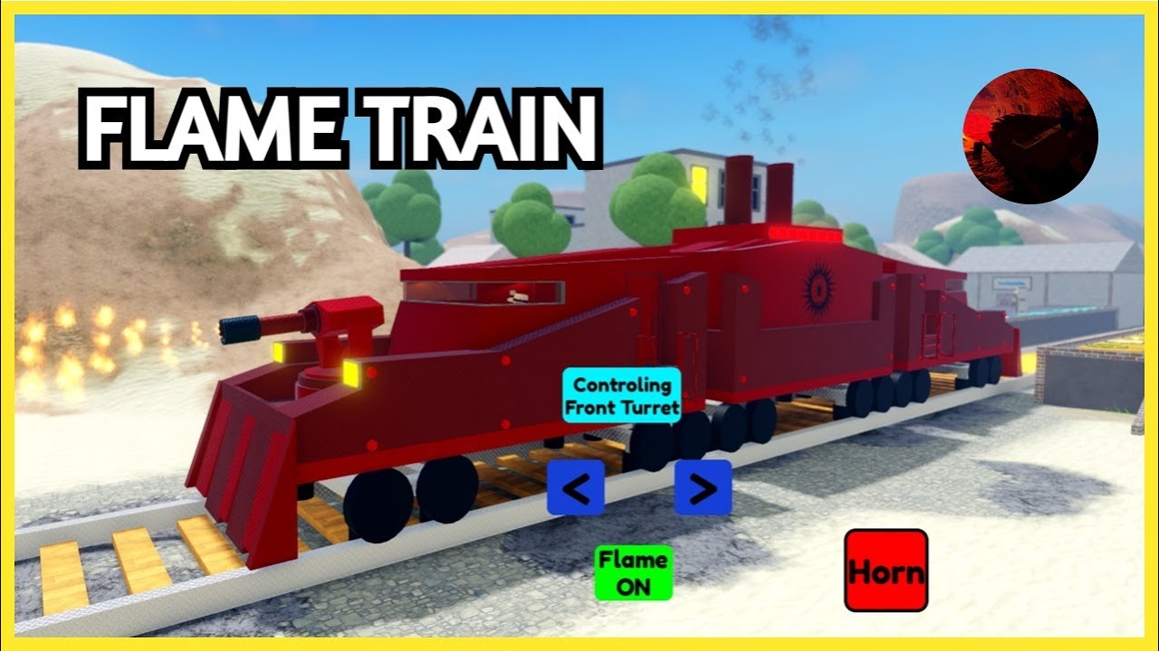How to get FLAME TRAIN in TRAIN TESTING (Roblox) | Scorched Ruins Badge