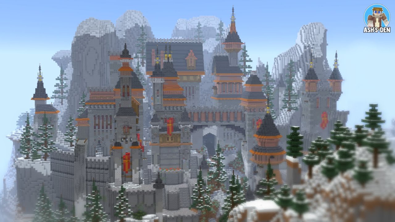 Let's Build an EPIC Fantasy Castle in Minecraft 1.18 - Freynos Castle