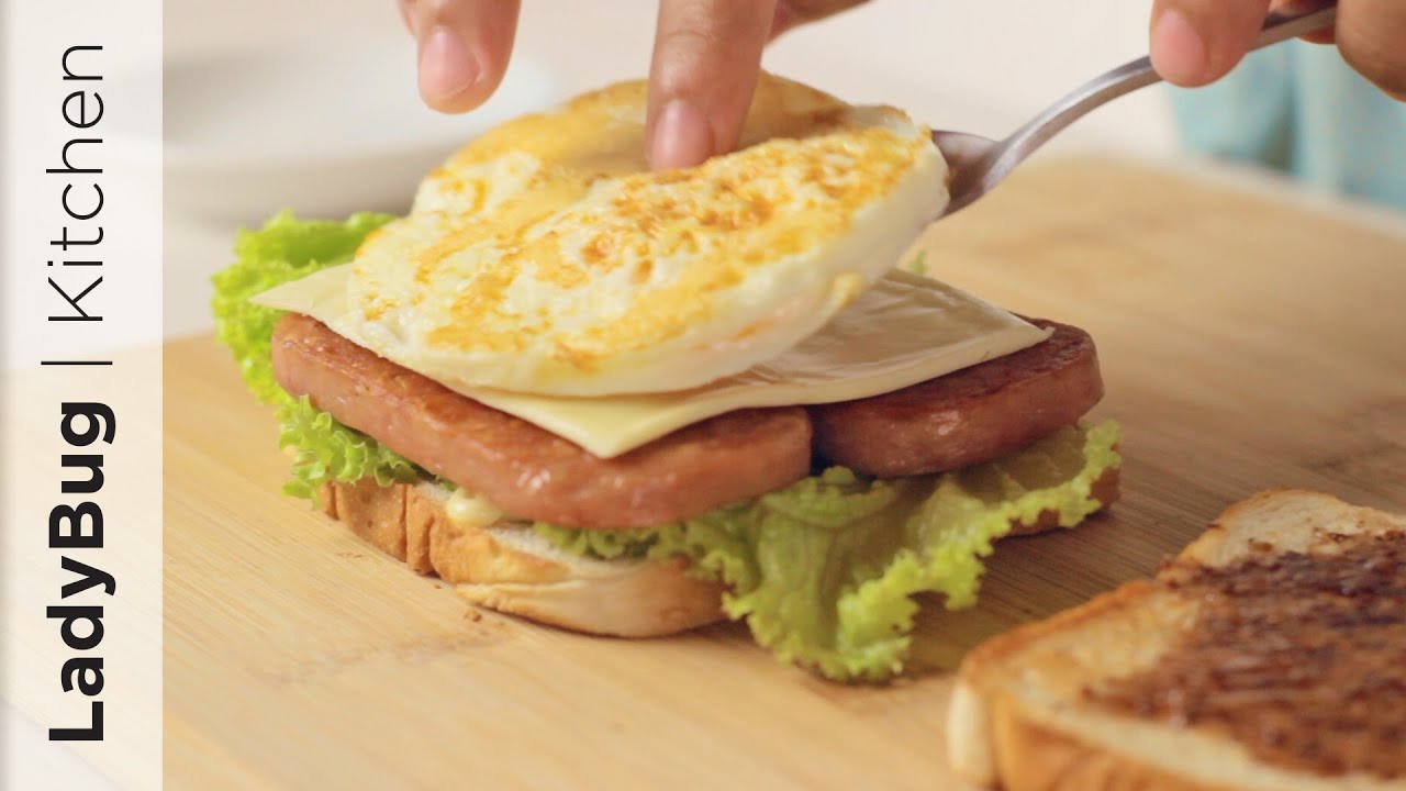SPAM Sandwich -  LUNCHEON MEAT Sandwich [ASMR]. Spam Recipes