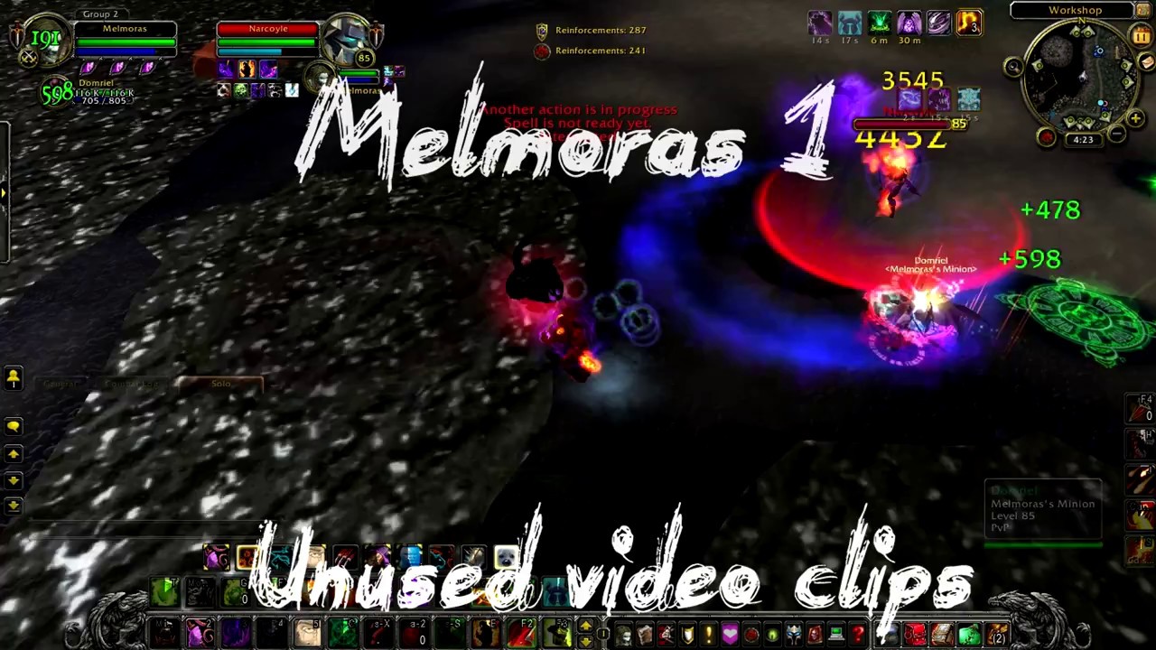 Melmoras 1 ALL unused video clip [4.3.4 Destruction PvP]